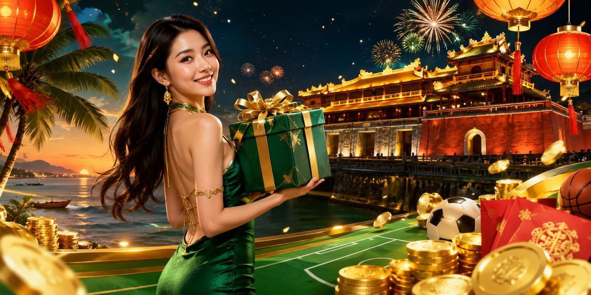 Người dùng tại Huế xem kết quả cá cược thể thao trực tuyến bên đèn lồng lung linh buổi tối
