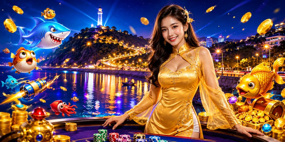 Trò chơi bắn cá online hấp dẫn mang phong cách Việt Nam và cảnh biển Vũng Tàu